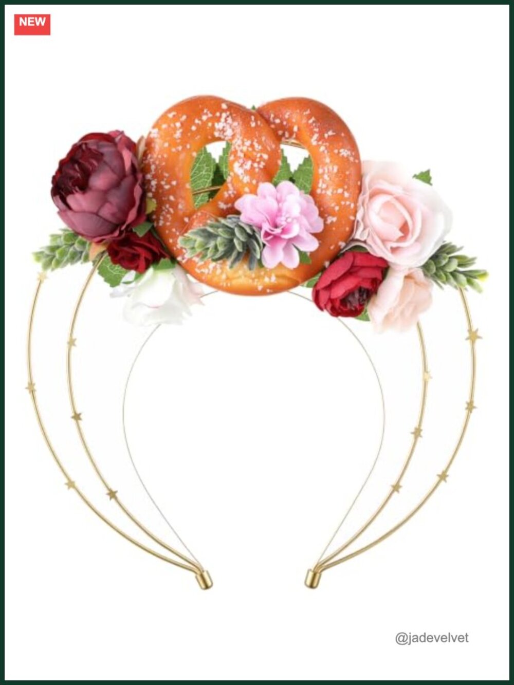 Oktoberfest Headband Flower Crown Pretzel Party Hair Accessory